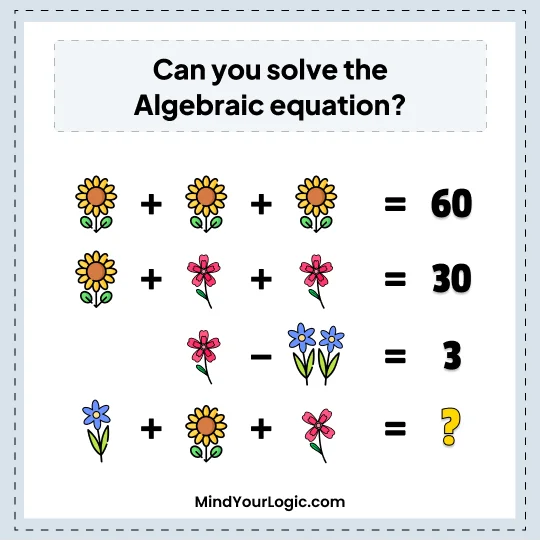 algerbra math riddle