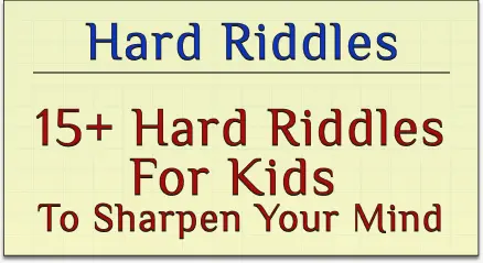 daily riddles : 15 hard riddles with answer for kids to sharpen your mind
