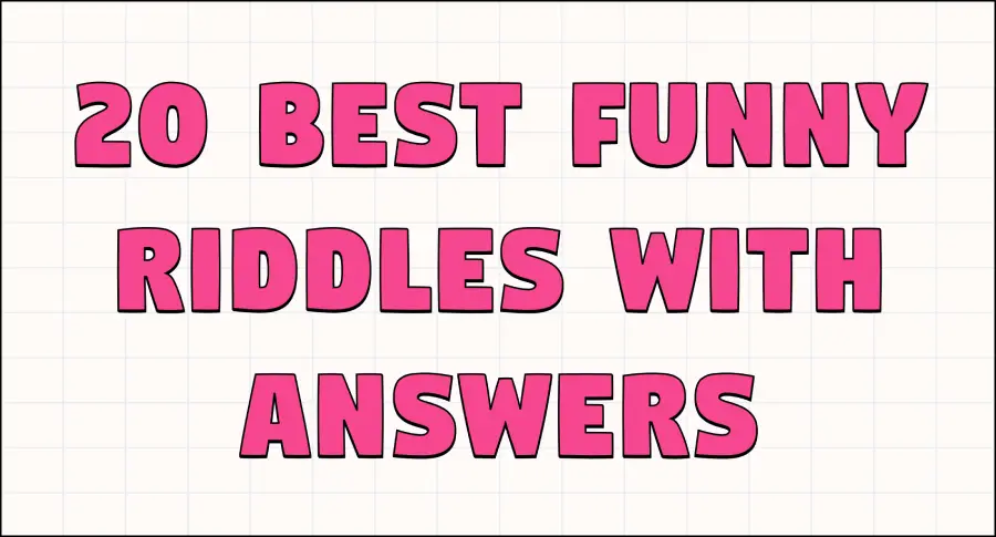 daily riddles : 20 best funny riddles with answers img