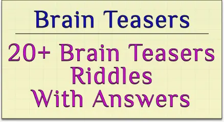daily riddles : 20 brain teaser riddles with answers