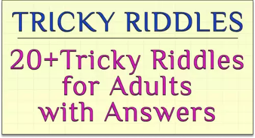 daily riddles : 20 tricky riddles for adults daily riddles : 20 tricky riddles for adults