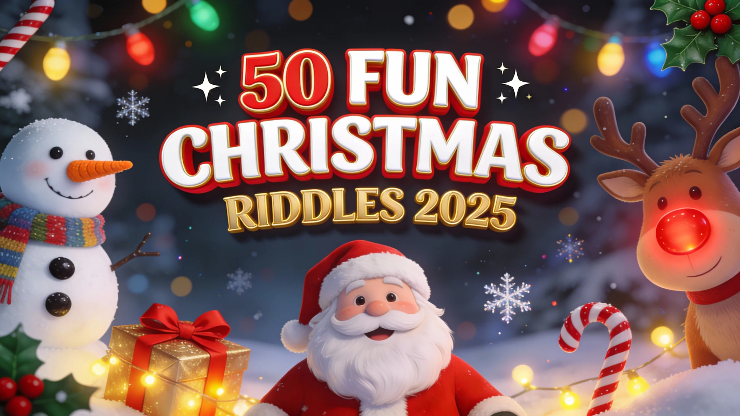 daily riddles : 50 fun christmas riddles 2025