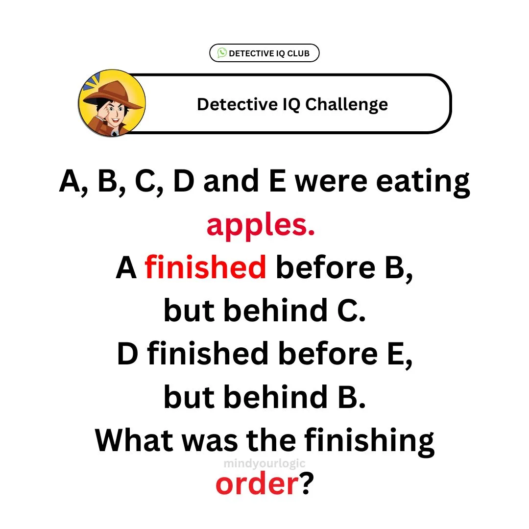 a b c d e eating apples