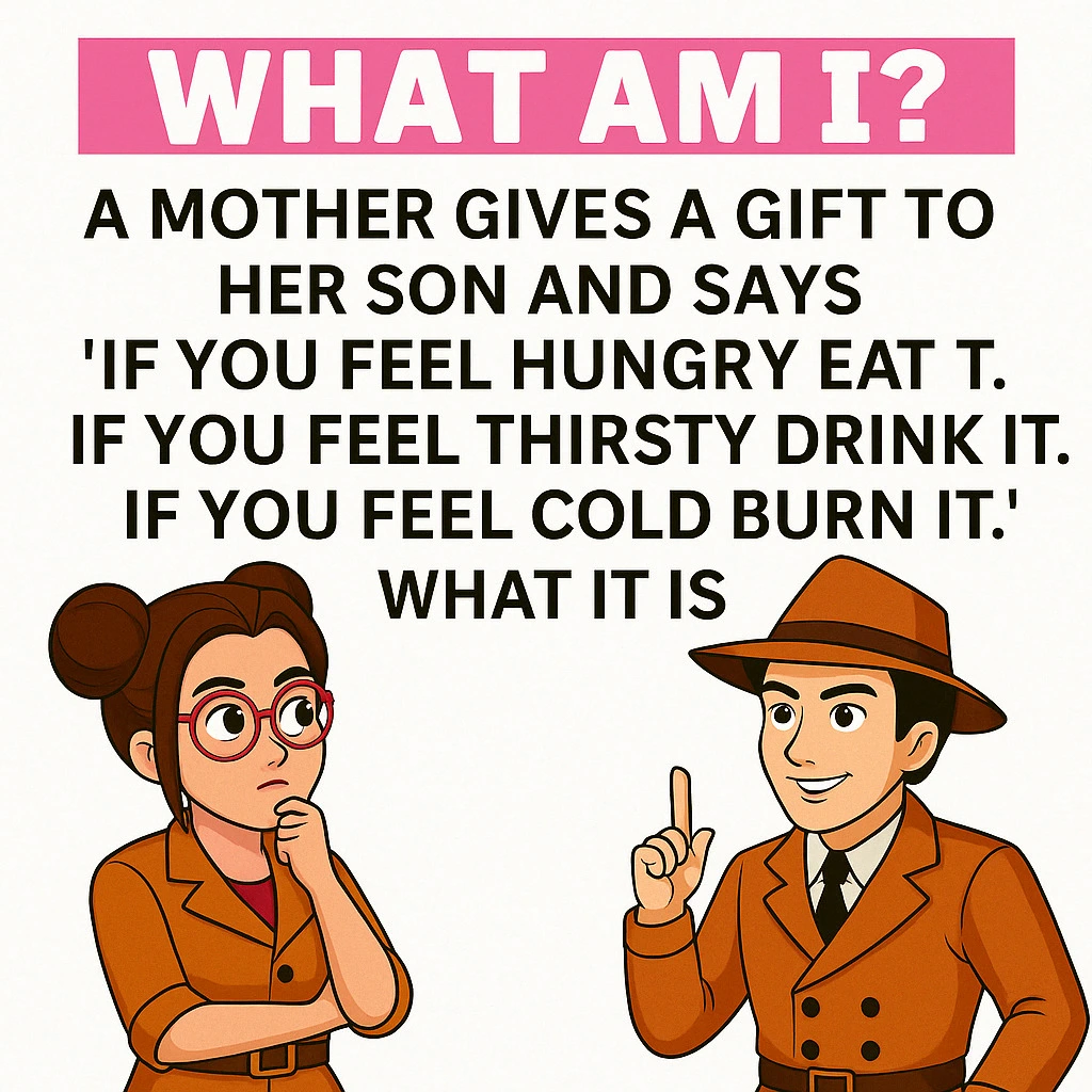 a mother gives a gift to her son riddle