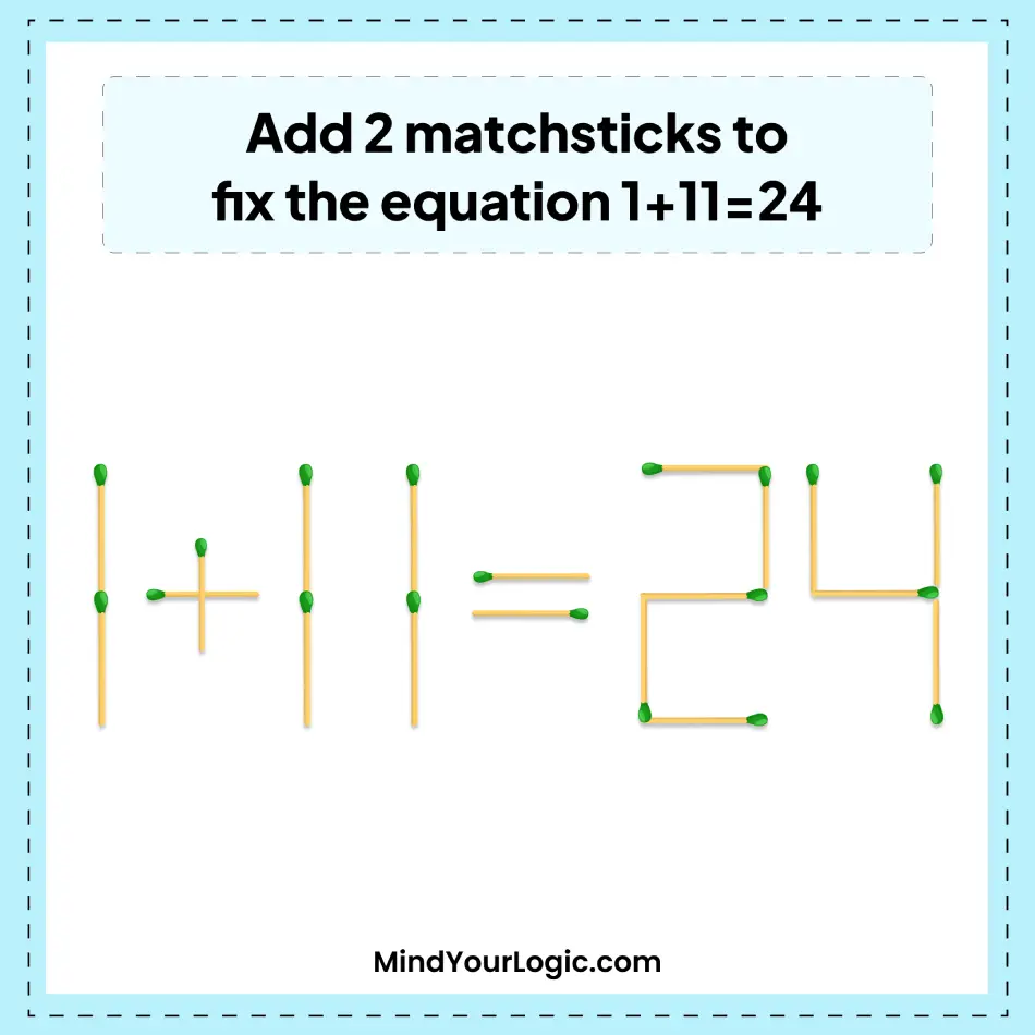 add-2-matchsticks-to-fix-the-equation-1+11=24-matchstick-puzzle-img-2