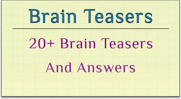 daily riddles : brain teasers and answers img