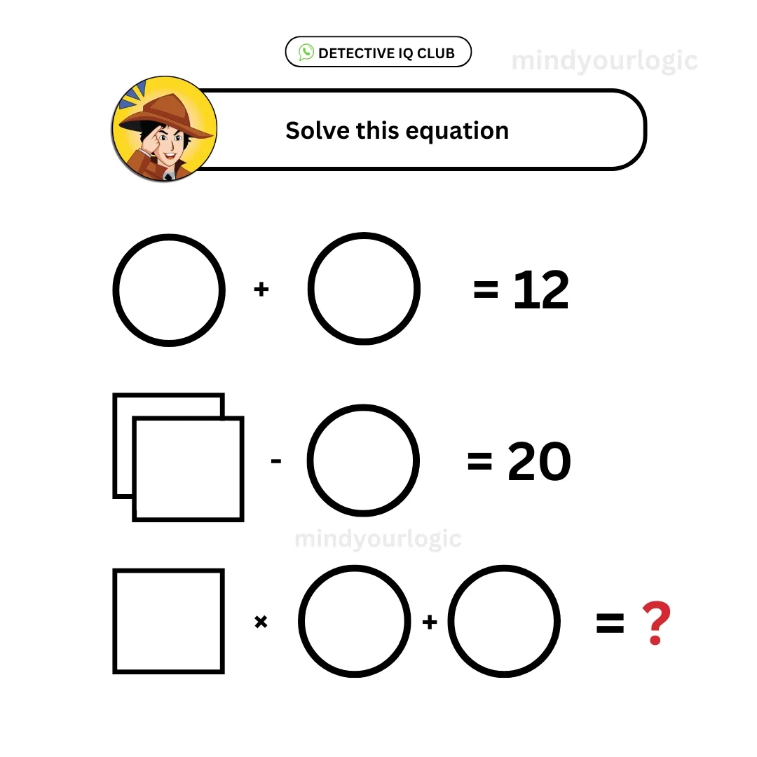 circle sqaure math equation