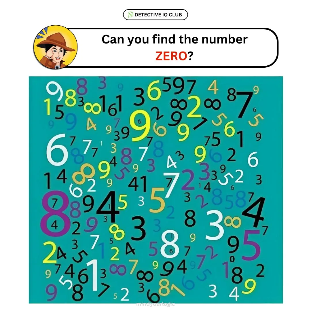 find the number zero