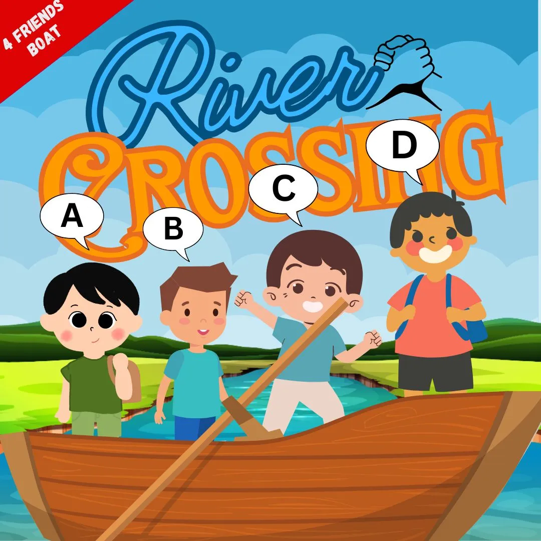 river crossing puzzles : friends boat river crossing river crossing puzzles : friends boat river crossing