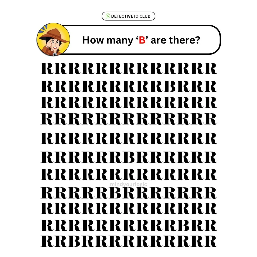 how many b are there