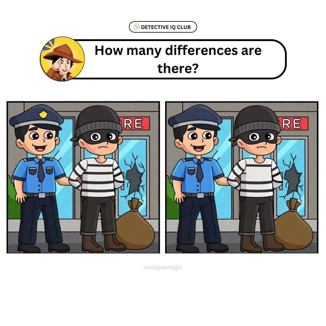 how many differences police and theif