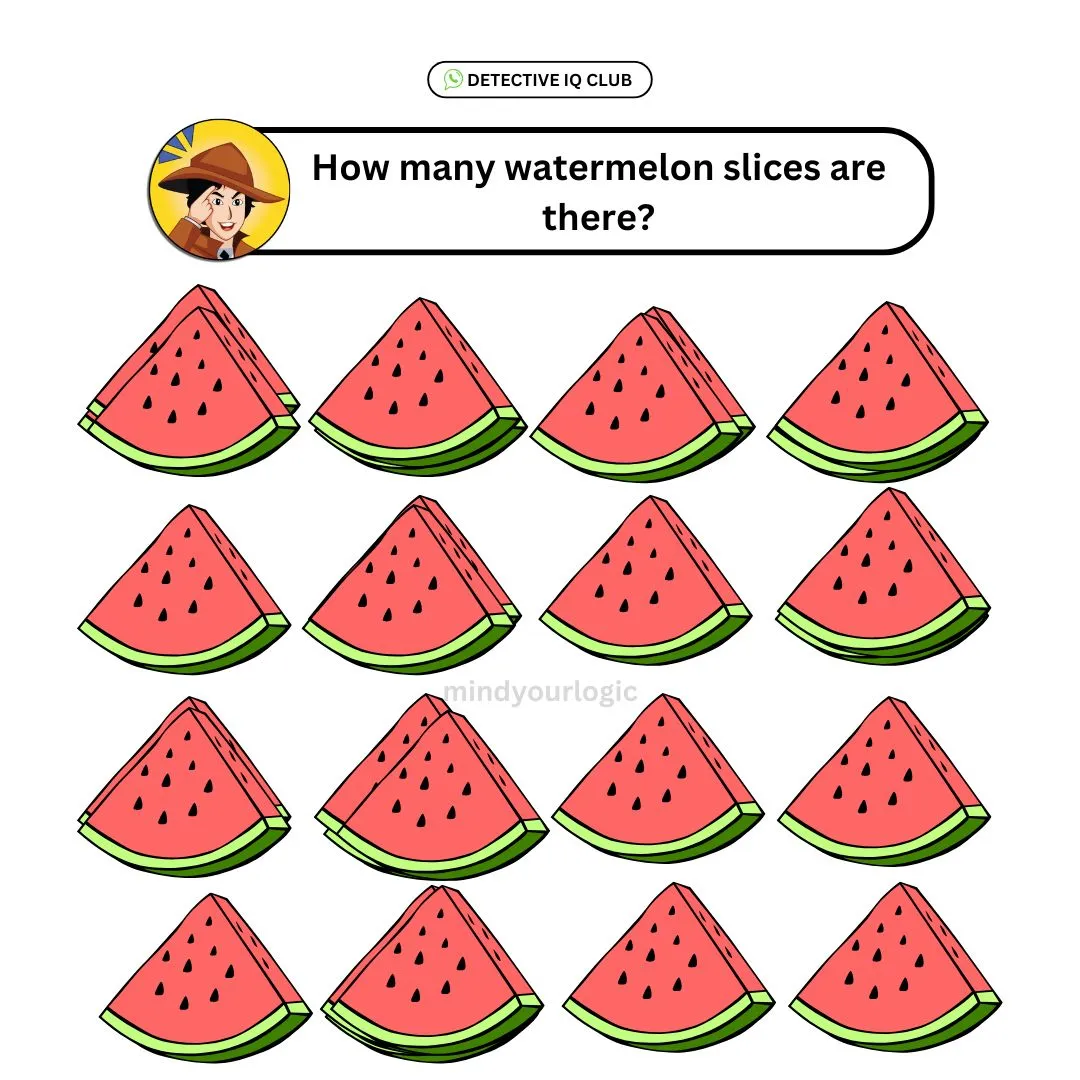how many watermelon slices are there puzzle