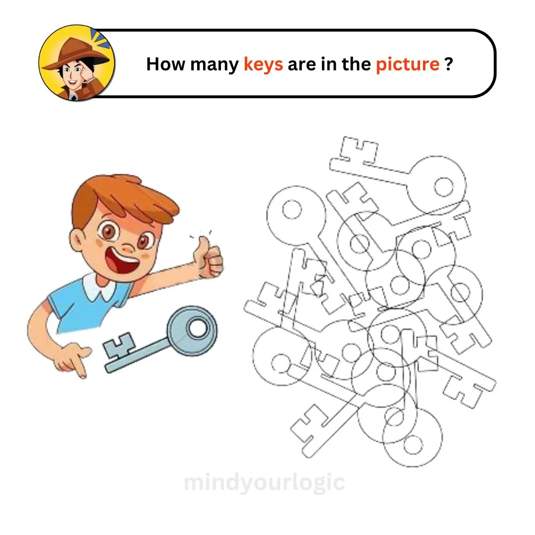 howm many keys are in picture