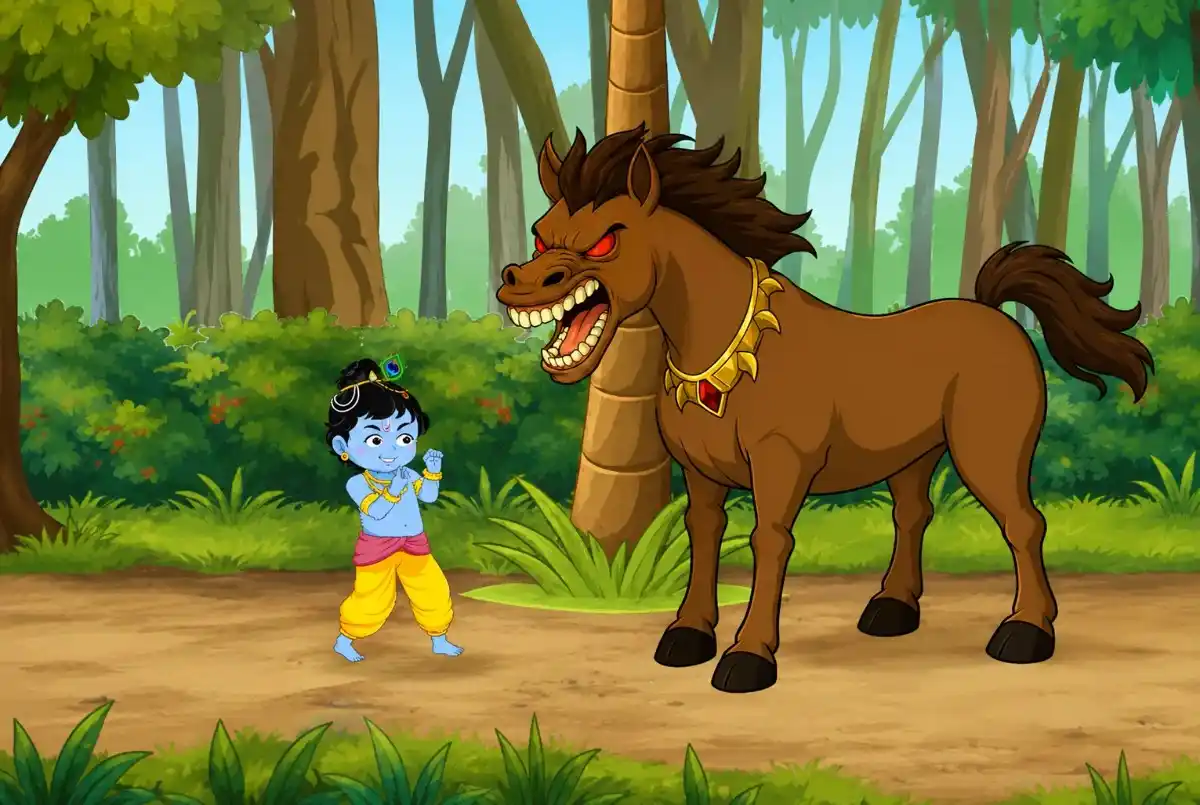 Krishna Stories: Krishna vs Keshi