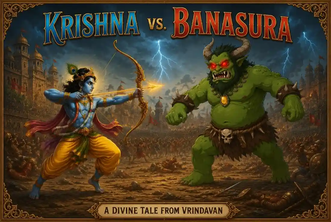 krishna vs banasura