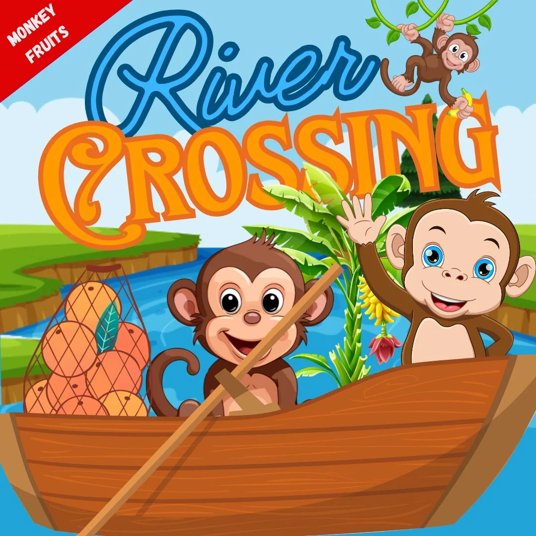 river crossing puzzles : monkey and fruits river crossing puzzle river crossing puzzles : monkey and fruits river crossing puzzle
