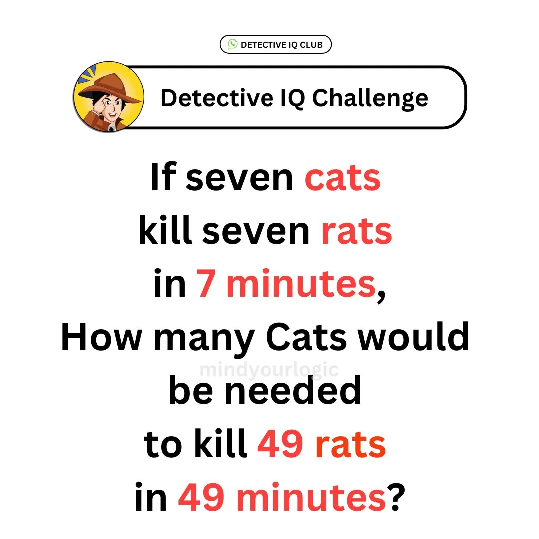 seven cats kill seven rats