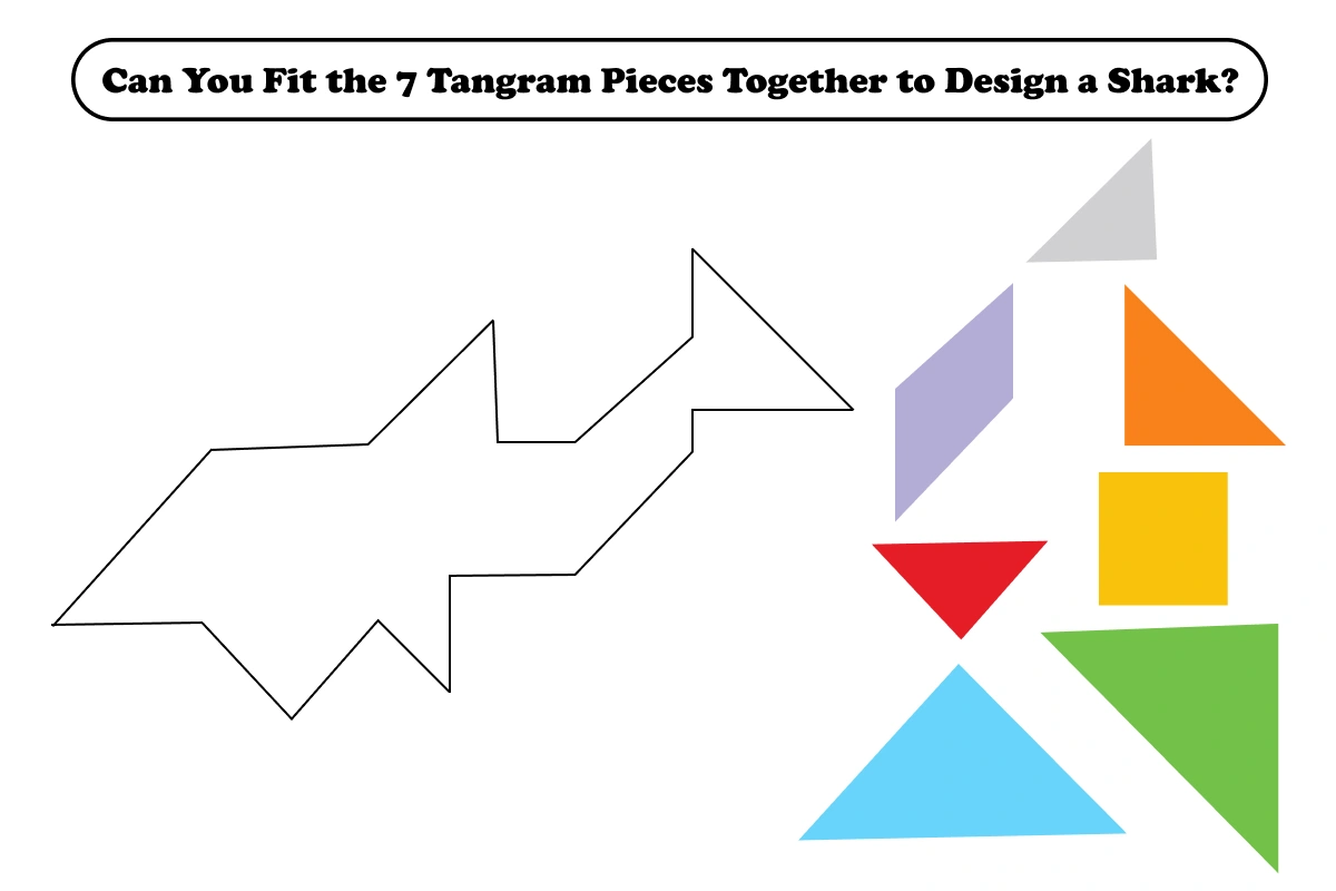 shark tangram puzzle