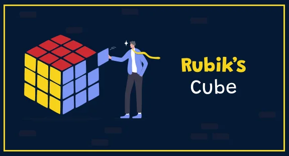 A picture containing cartoon, rubik's cube, cubeDescription automatically generated