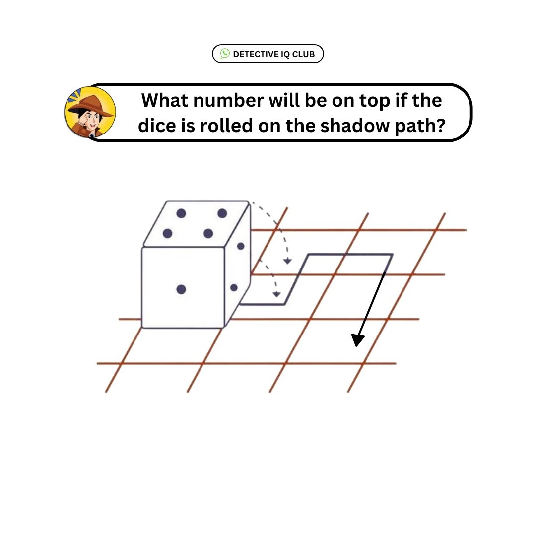 what dice number on top