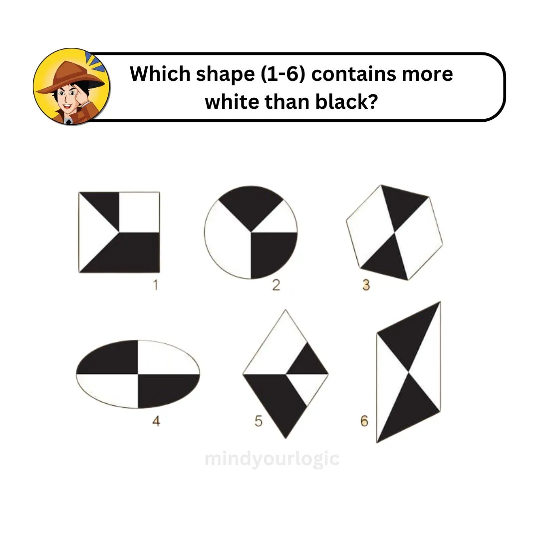 which-shape-containes-more-white-than-black-dots