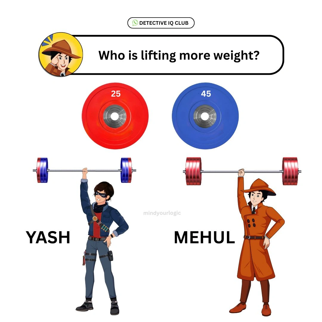 who is lefting more weight