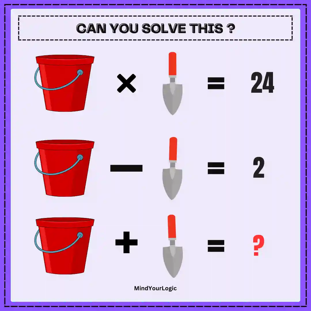 bucket shovel math equation viral puzzle can you solve this equation