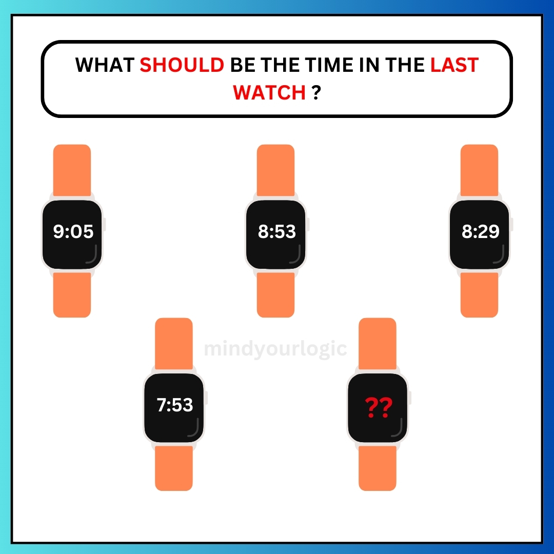 last watch time puzzle