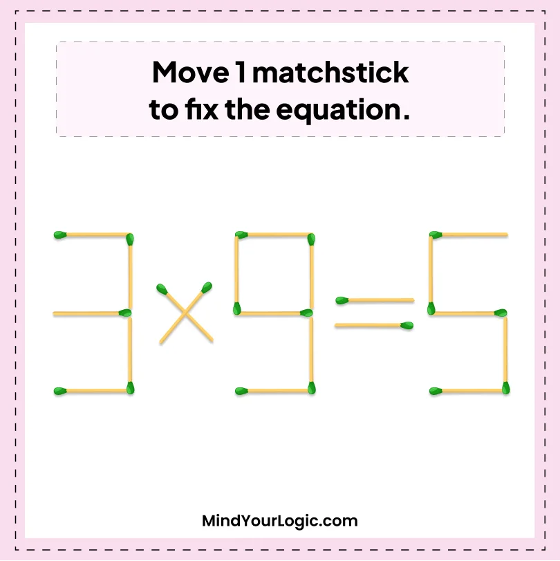 Matchstick Puzzles : Matchstick Puzzle 3+9=5