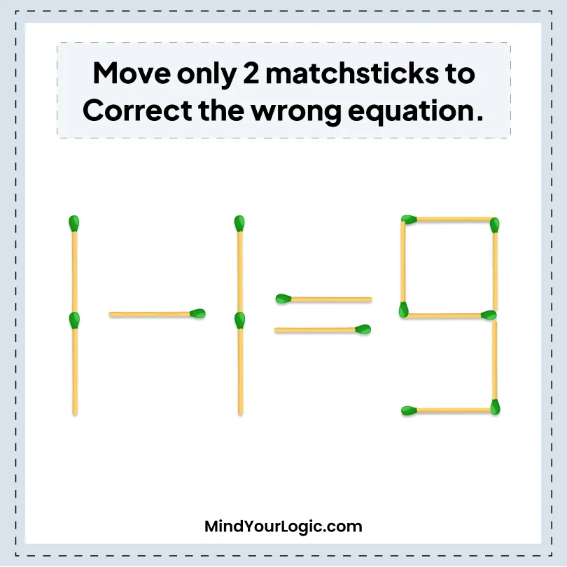 Matchstick Puzzles : Matchstick Puzzles 1-1=9