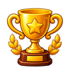 Gold trophy
