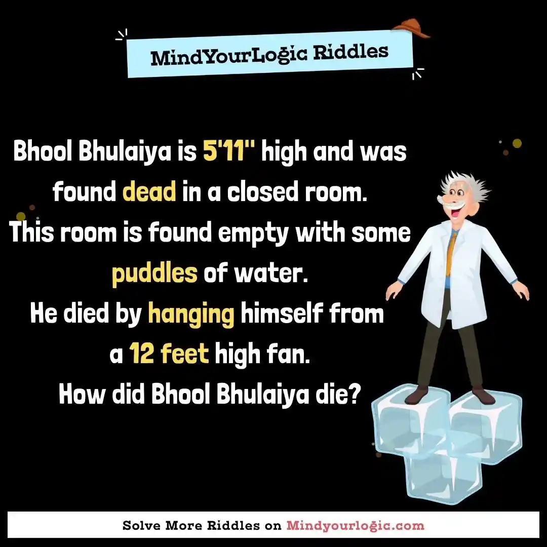 Mindyourlogic Riddle:  Answer: 