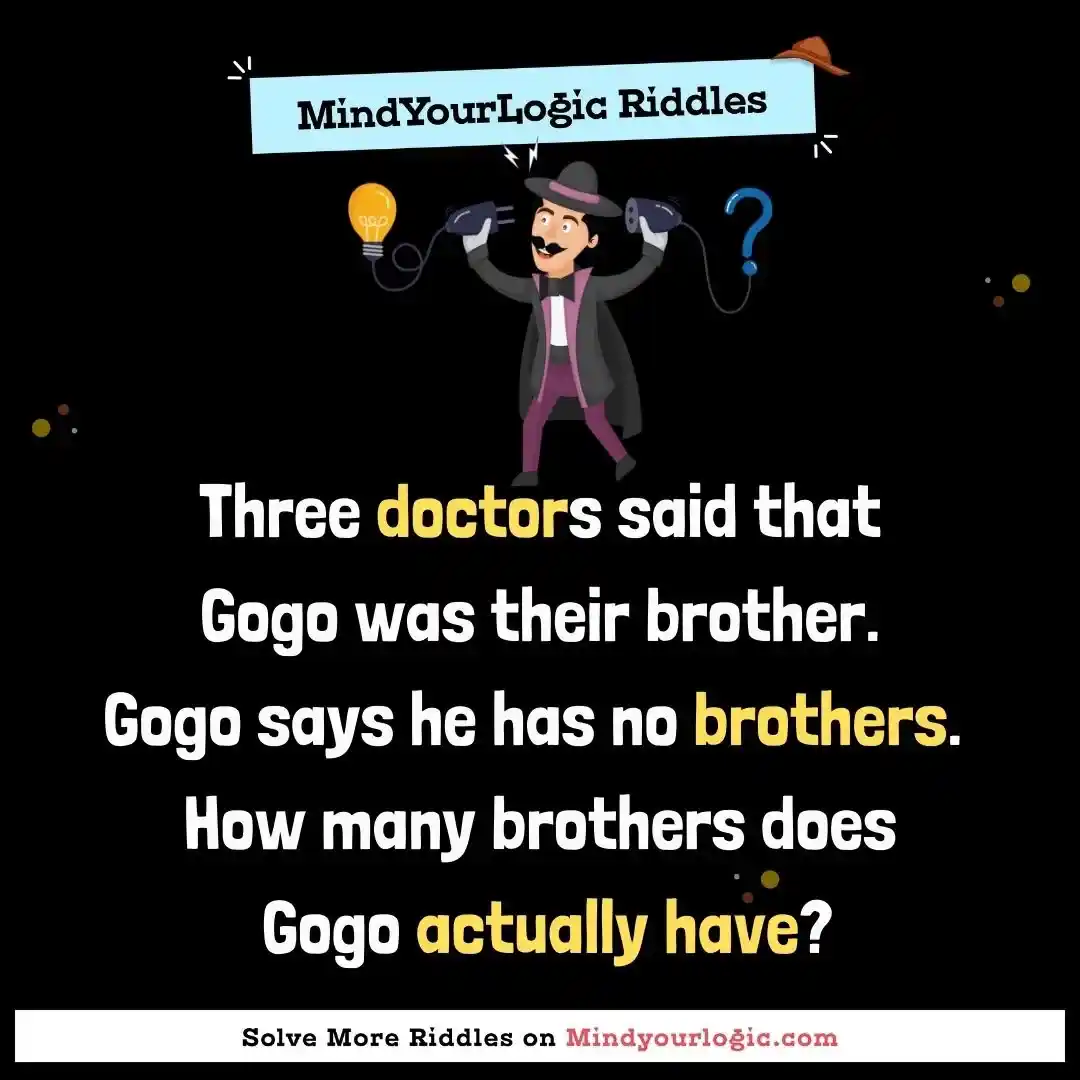 Mindyourlogic Riddle:  Answer: 