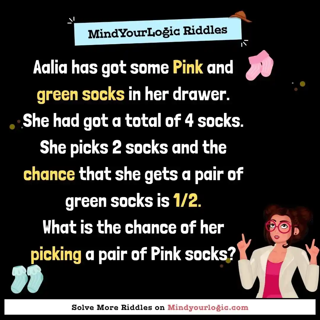 Aalia has got some Pink and green socks in her dra... 