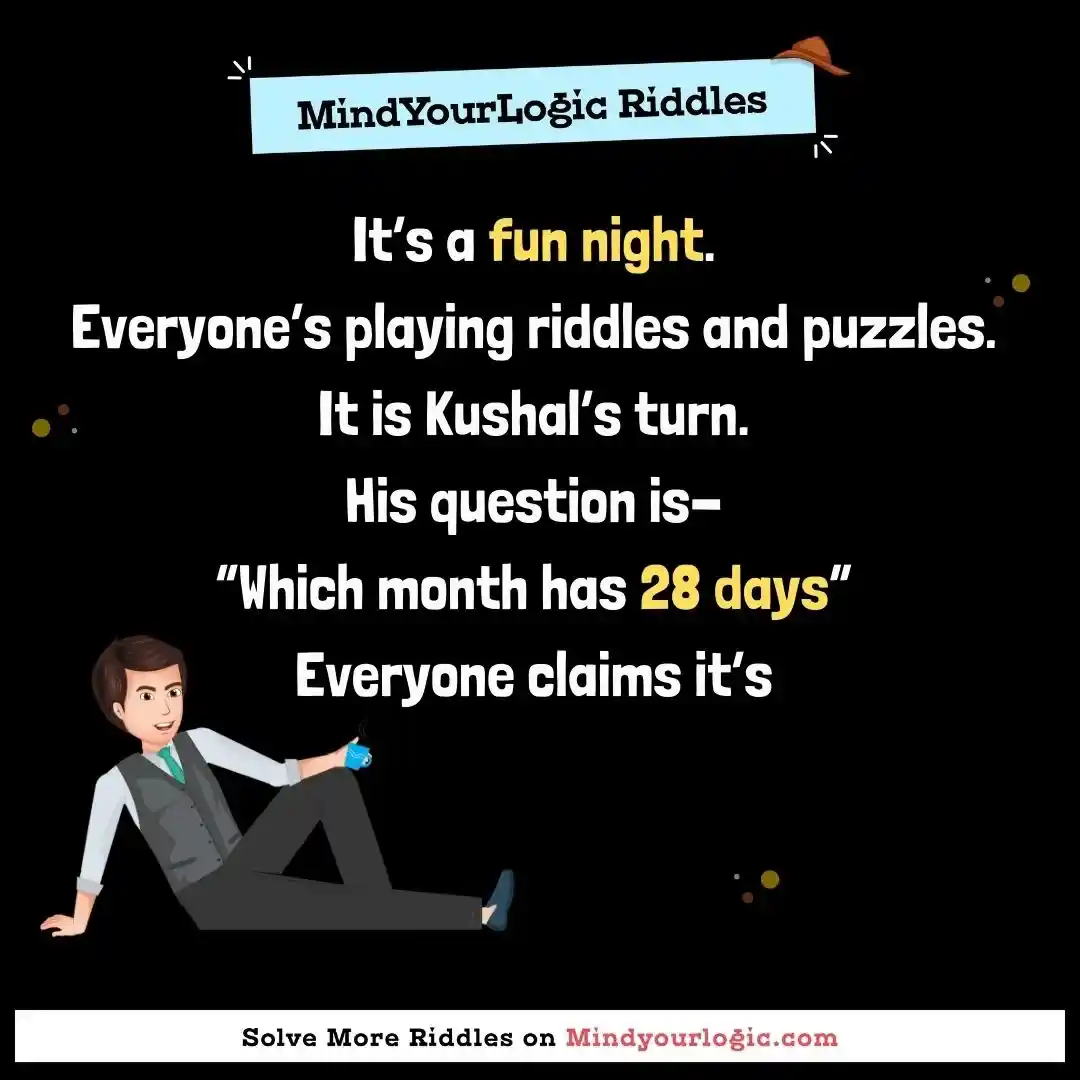 Mindyourlogic Riddle:  Answer: 