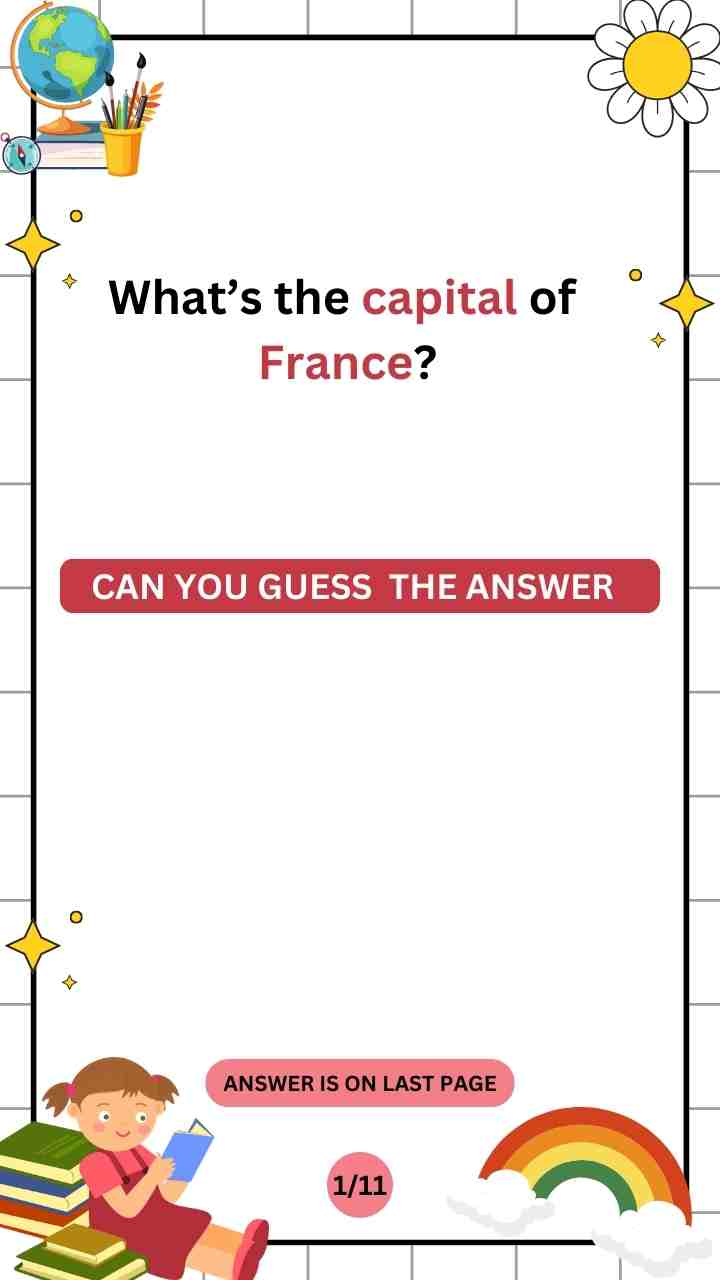 capital of france question 1