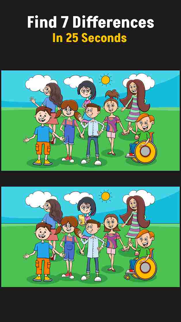 find 7 differences under 30 seconds slide 1