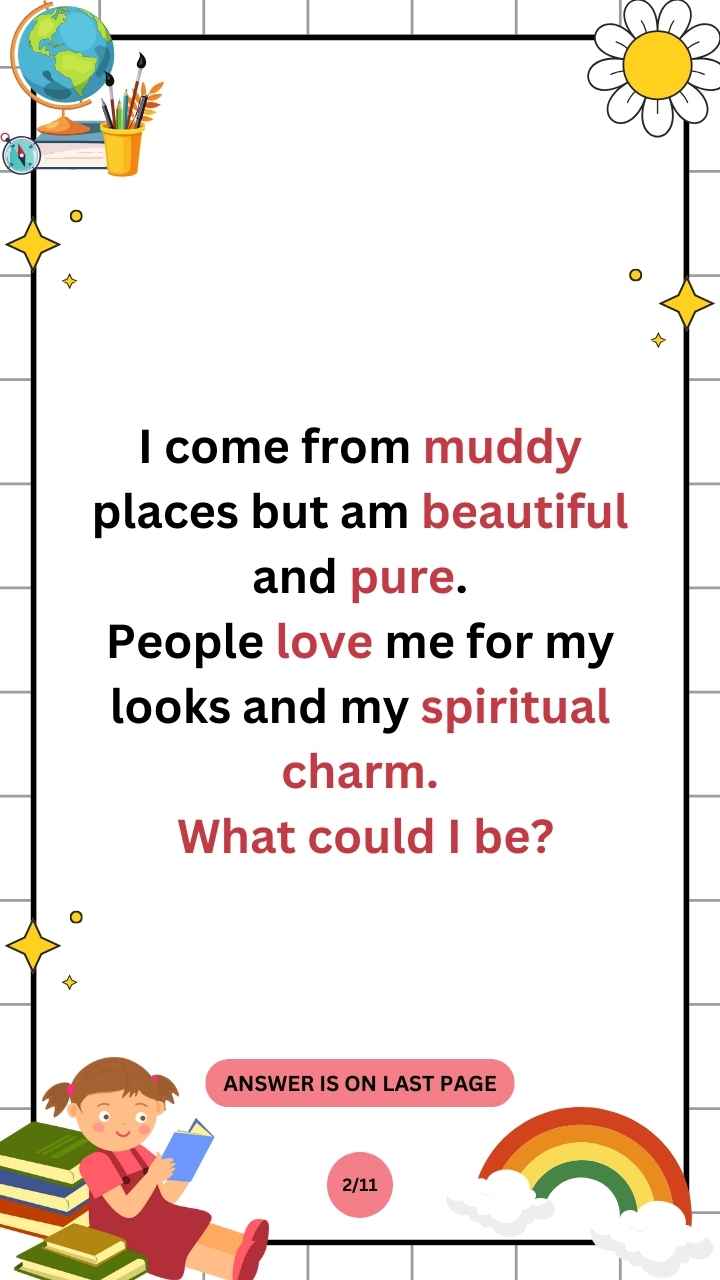 Solve these Flower Riddles in just 10 seconds.